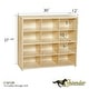 preview thumbnail 3 of 3, Contender 12 Cubbies Birch Plywood Storage Cabinet, Office and Homeschool Organizer for Toys, Books [Fully Assembled]