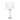 Lalia Home Entrapped Glass Table Lamp with White Fabric Shade