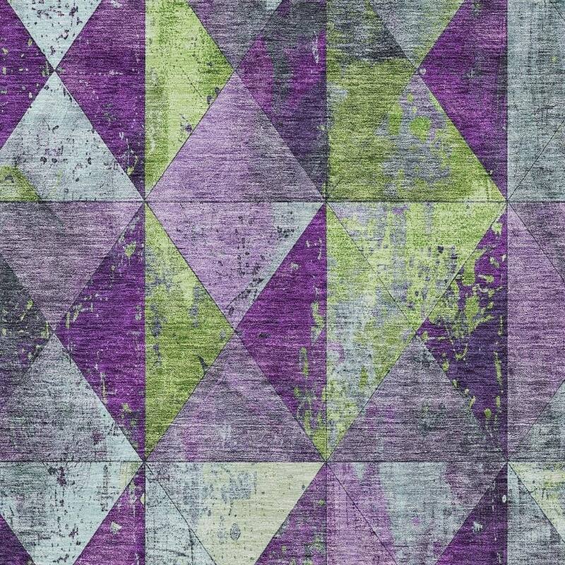 HomeRoots Geometric Transitional Rectangle Outdoor Rug