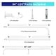 preview thumbnail 89 of 98, Energy-saving Wraparound Adjustable French Blackout Curtain Rod Set