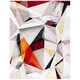 preview thumbnail 53 of 63, SAFAVIEH Porcello Thinh Mid-Century Modern Abstract Rug 12' Square - Light Grey/Orange - Square