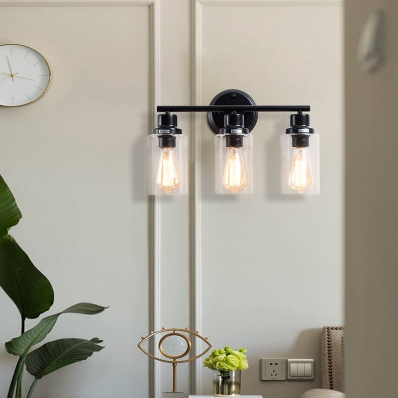Maxax 3 - Light Dimmable Vanity Light - Black
