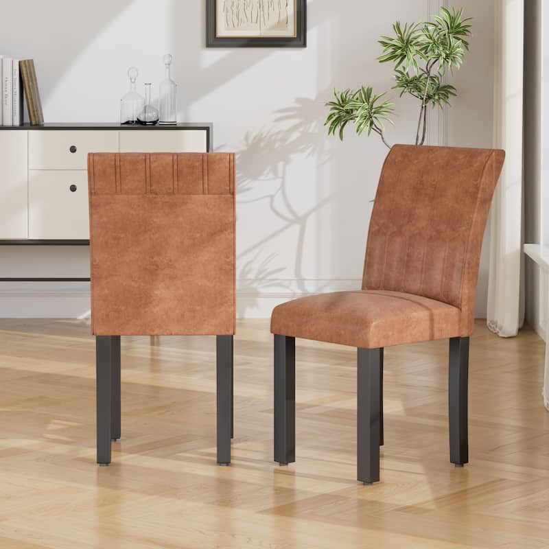 Javlergo Dining Chairs Set of 2/4/6 Upholstered Chairs with Solid Back for Kitchen Restaurant and Living Room