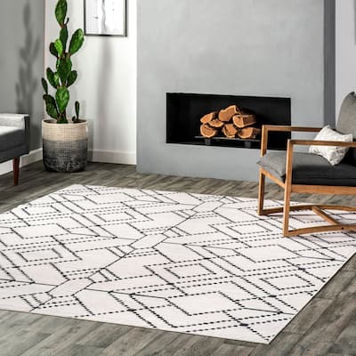 Nuloom Echo SpinClean Multi Diamond Machine Washable Area Rug