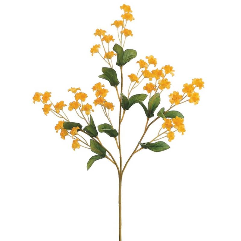 Double Baby's Breath Artificial Spray - 19" - Gold