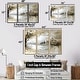 preview thumbnail 5 of 7, Designart - Gold Bosphorus Strait In Turkey - Turkey Wall Art Set of 3 - Large Traditional Framed Canvas Wall Art