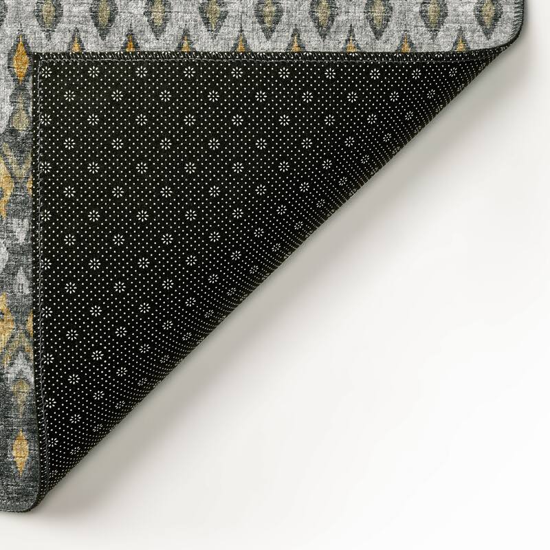 Machine Washable Indoor/ Outdoor Addison Bravado Geometric Ikat Rug