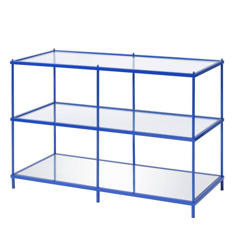 Scoles Contemporary 42-inch Glass 2-Shelf Sofa Table by Furniture of America