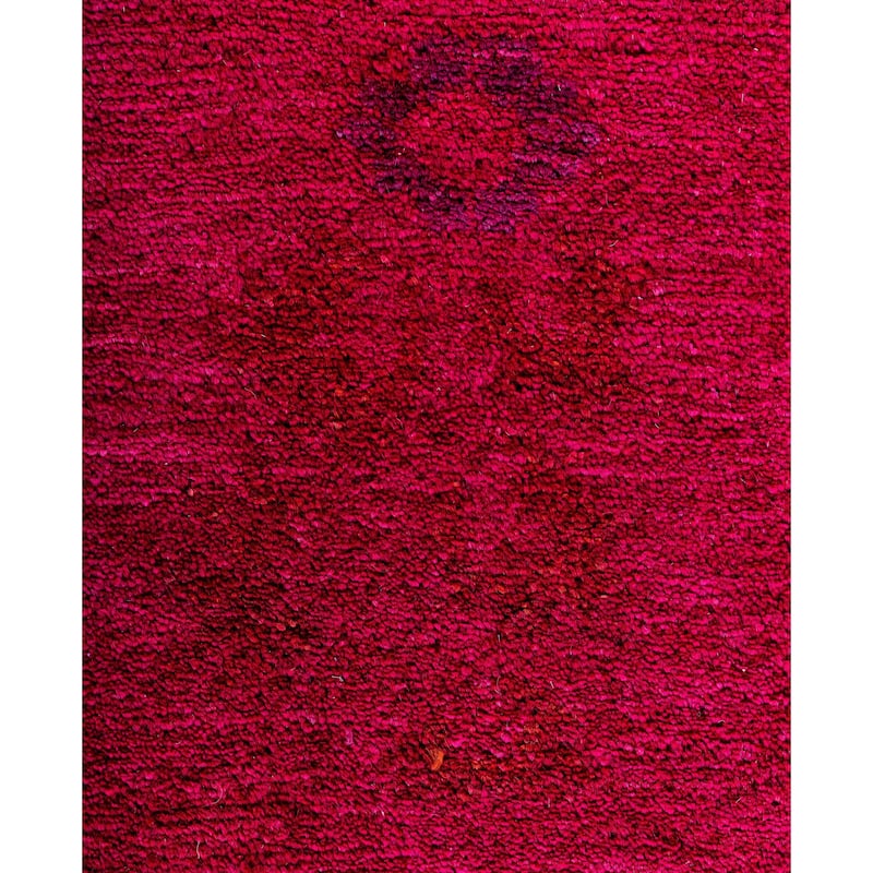 Overdyed One-of-a-Kind Hand-Knotted Area Rug - Pink - 6' 1" x 9' 3"