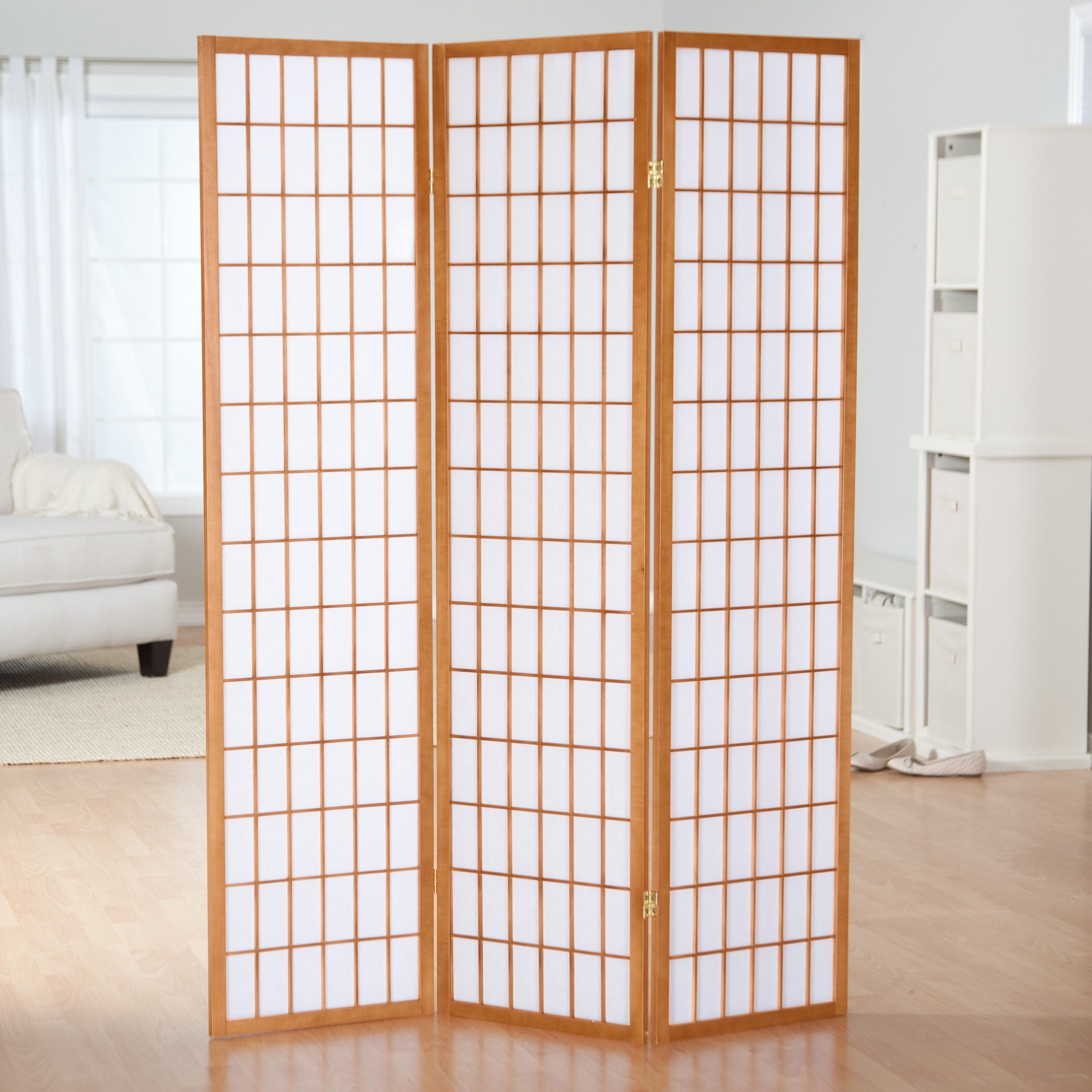 Details about   HONGVILLE Shoji 3-12 Panel Floral Prints Screen Design Wood Framed Room Divider 