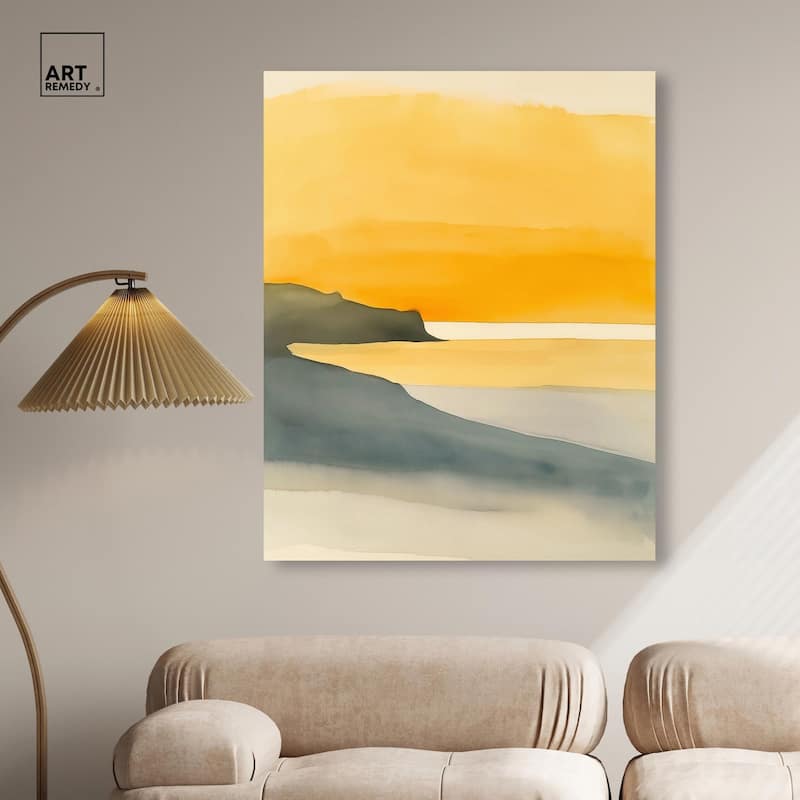 Dawn on the Waves Canvas by Art Remedy, Gallery Wrapped