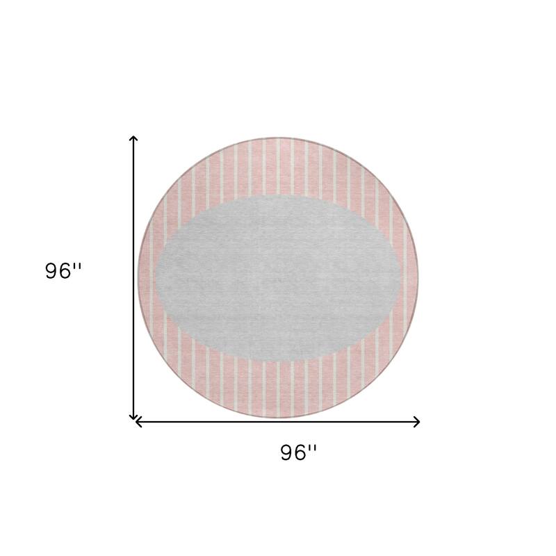HomeRoots Striped Transitional Rectangle Outdoor Rug