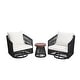 preview thumbnail 2 of 47, 3-piece Cushioned Swivel Patio Wicker Furniture Set Outdoor Rattan Bistro Set