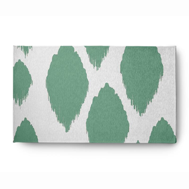 Web of Ikat Soft Chenille Rug - 3' x 5' - Light Green