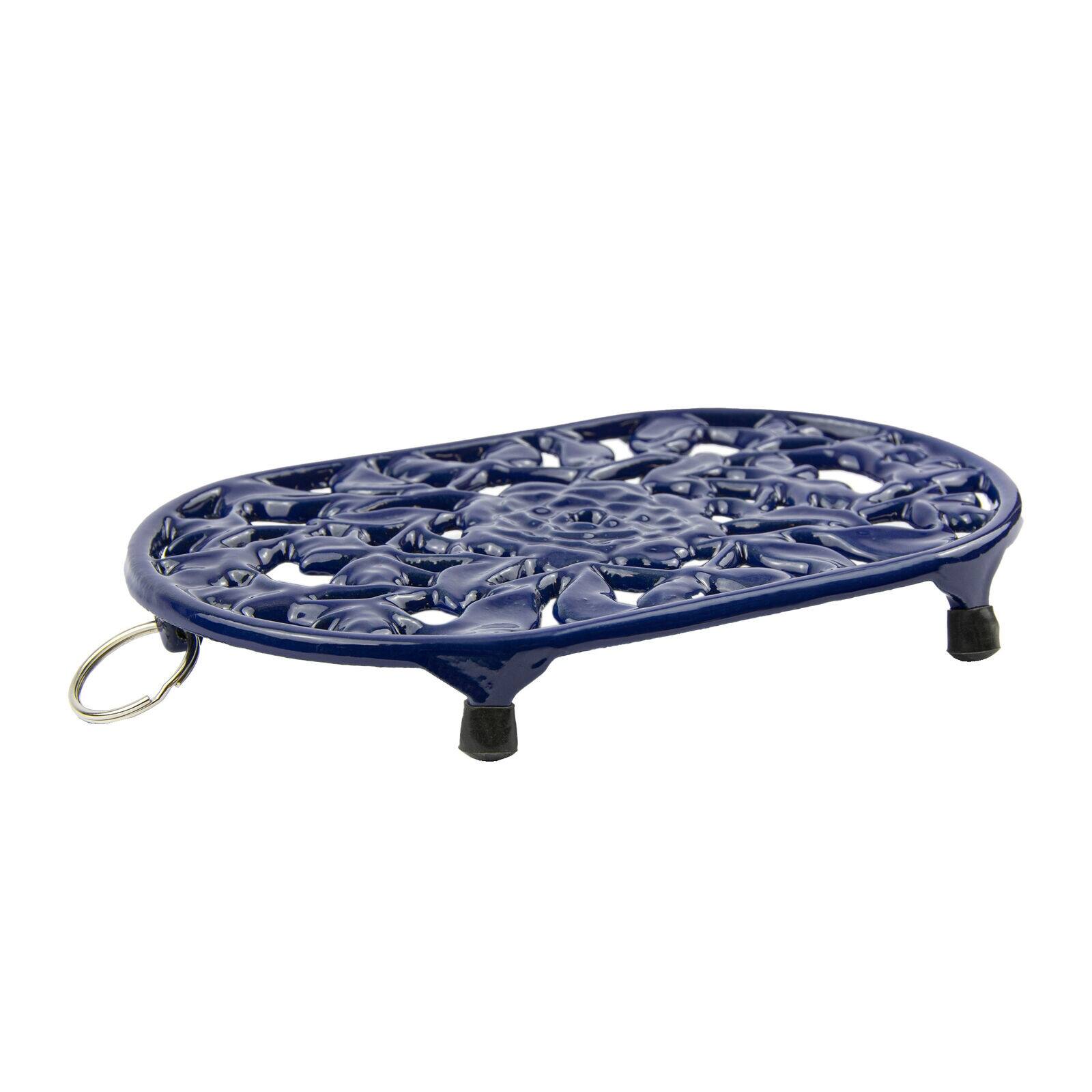 Cobalt Blue Cast Iron Oval Trivet On Sale Bed Bath & Beyond 40045656