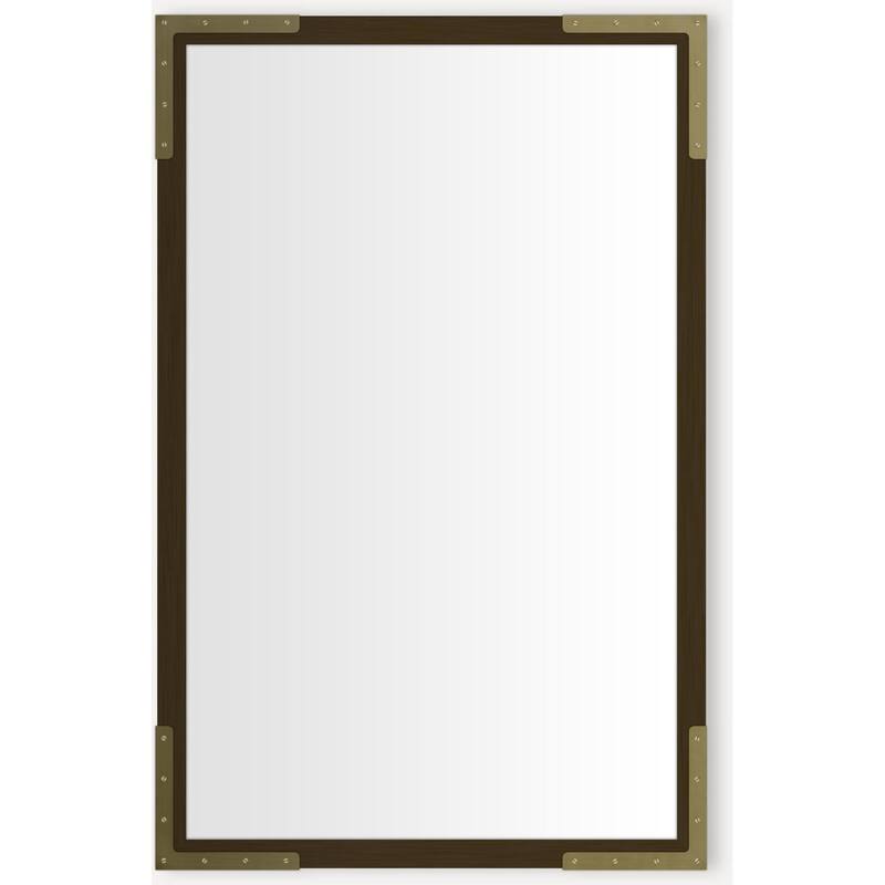 Robern CC2030D4NDSC Craft Series 19-1/4" x 30" Framed Single Door - Bronze with Aged Brass