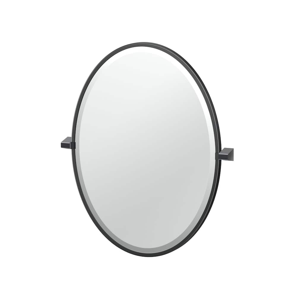 Gatco 5659F A-Line 27-1/2" x 22-3/4" Contemporary Oval Framed Bathroom