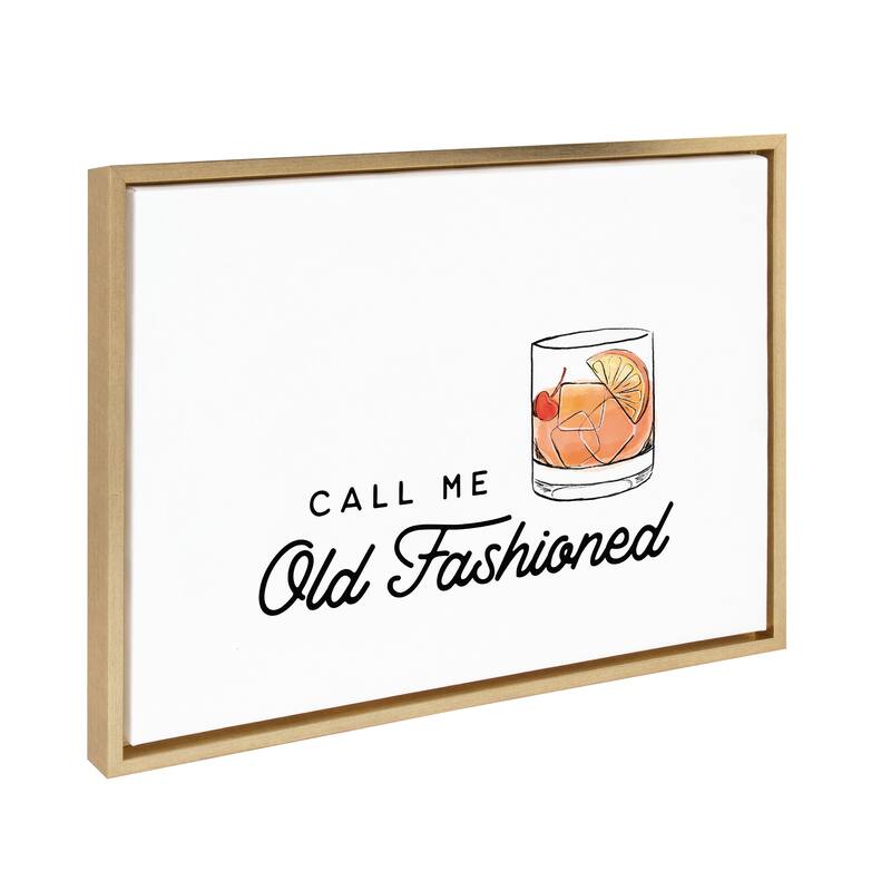 Kate and Laurel Sylvie Call Me Old Canvas by The Creative Bunch Studio