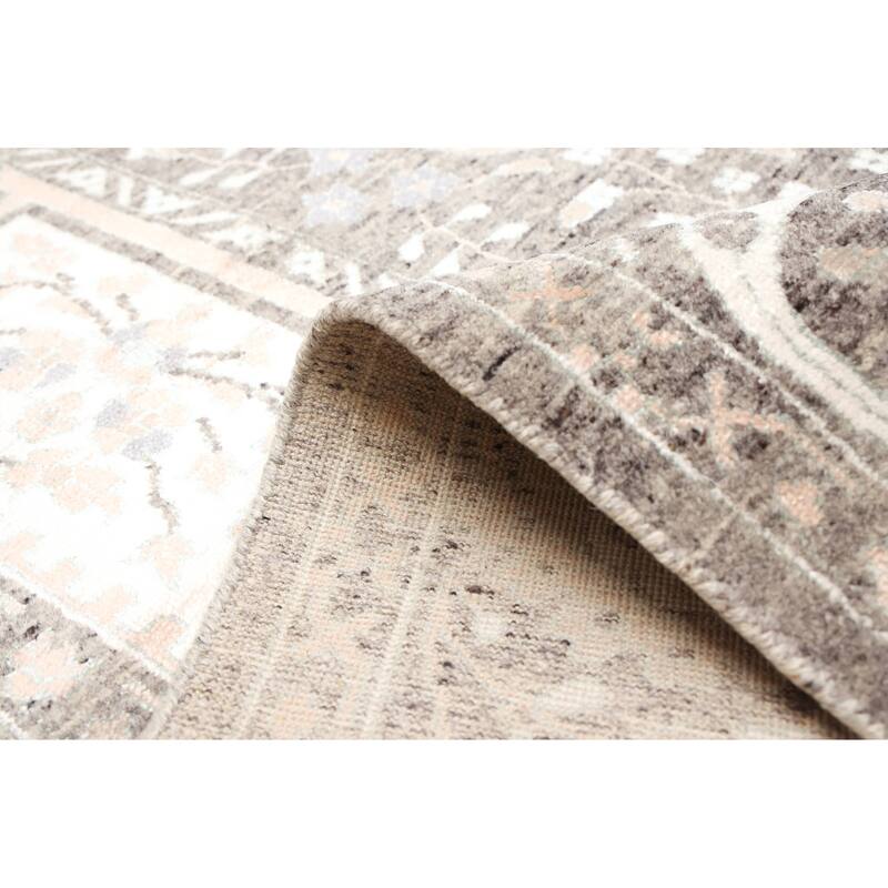 ECARPETGALLERY Hand-knotted Heritage Dark Grey Rug - 7'11 x 10'0