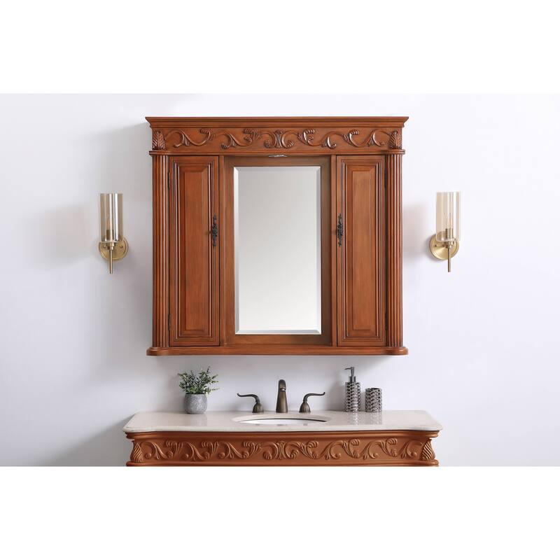 Roman 42" Teak Medicine Cabinet