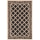preview thumbnail 36 of 105, SAFAVIEH Handmade Chelsea Kimber Trellis French Country Wool Rug 3'9" x 5'9" - Black/Gold - Rectangle