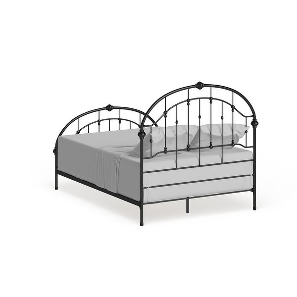 Lacey Round Curved Double Top Arches Victorian Iron Bed by iNSPIRE