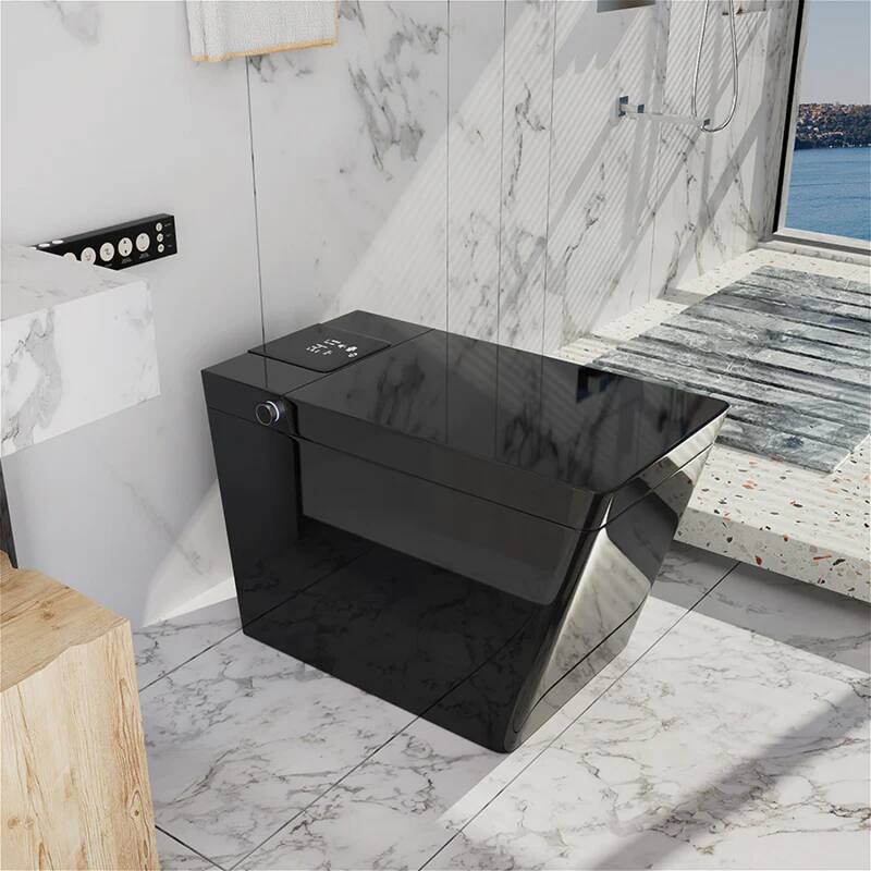 Giving Tree Smart Square One-Piece Floor Toilet with Remote Control and Automatic Cover - N/A