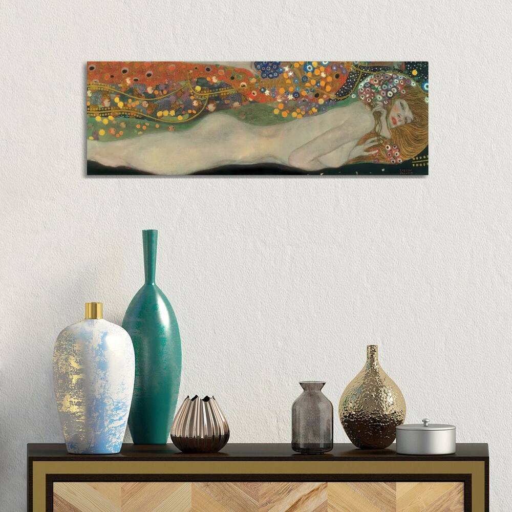 iCanvas "Sea Serpents, Detail IV" by Gustav Klimt Canvas Print