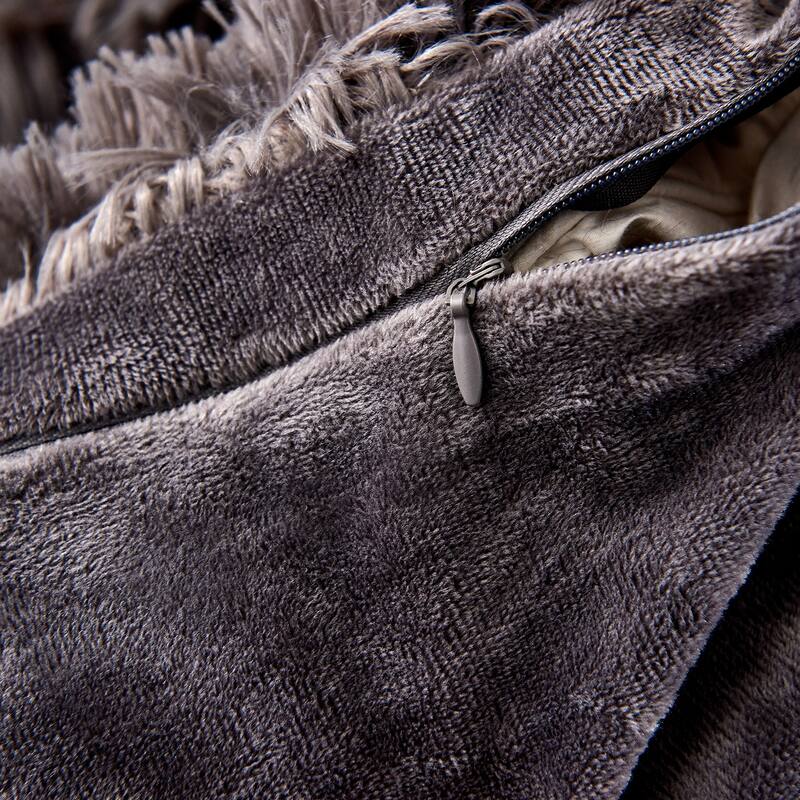 Plush Fluffy Shaggy Crystal Velvet Duvet Cover