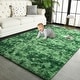 preview thumbnail 23 of 130, Modern Indoor Area Rug Tie-Dyed Carpet for Living Room Bedroom Nursery 5'x8' - Tie-Dye Emerald Green - Rectangle
