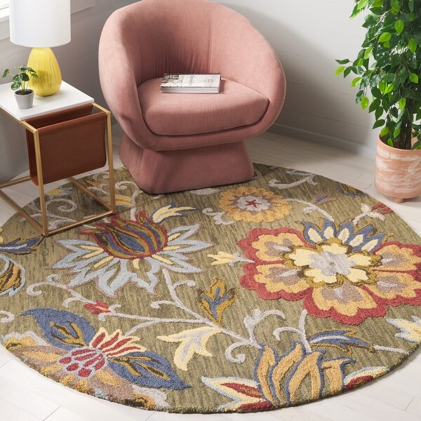 SAFAVIEH Handmade Blossom Chisato Contemporary Wool Rug - Bed Bath