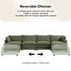 preview thumbnail 41 of 153, Corduroy Sectional Sofa with Removable Ottomans & Ultra-soft Cushions for Living Room & Bedroom
