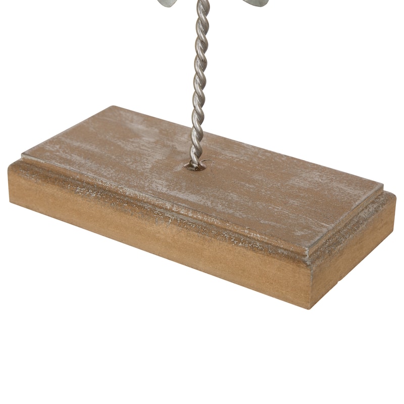 Glitzhome 20"H Galvanized Metal Table Tree