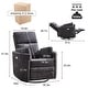preview thumbnail 54 of 68, HOMYKA Power Rocker Swivel Recliner with USB and Type-C Ports