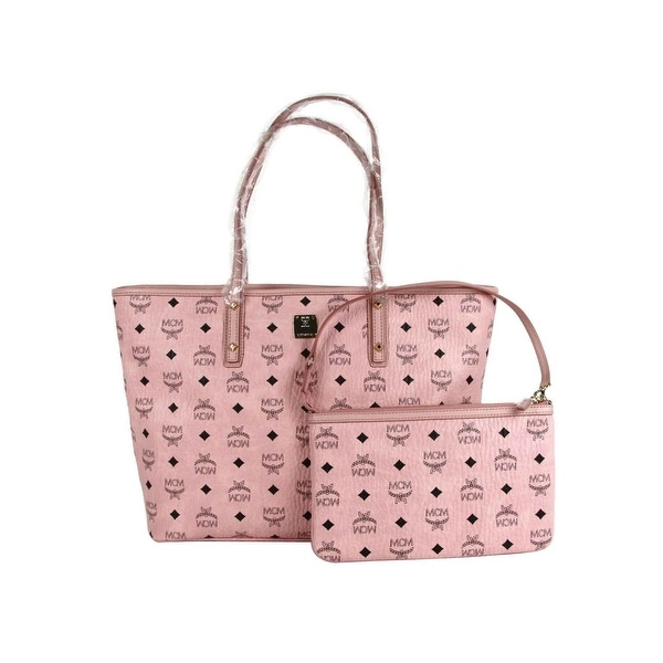 pink mcm tote