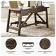 preview thumbnail 4 of 3, Baldridge Rustic Brown Home Office Large Leg Desk