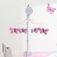 preview thumbnail 4 of 4, Bedtime Originals Magic Garden Pink/Lavender Butterfly Musical Baby Crib Mobile
