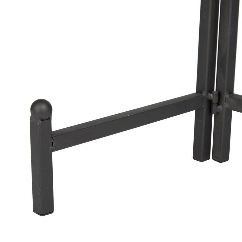 Metal Easel with Foldable Stand - Black - Roche River Decor - 1"W x 12"L x 11"H