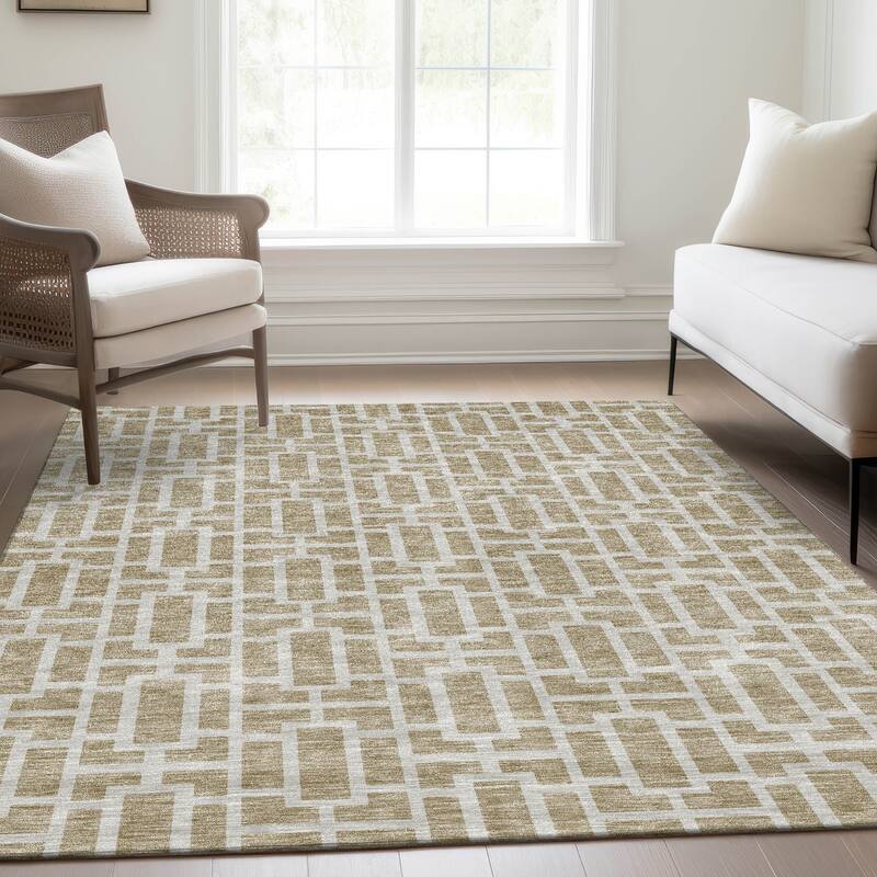 Premium Washable Super Soft Modern Geo Mayfield Rug