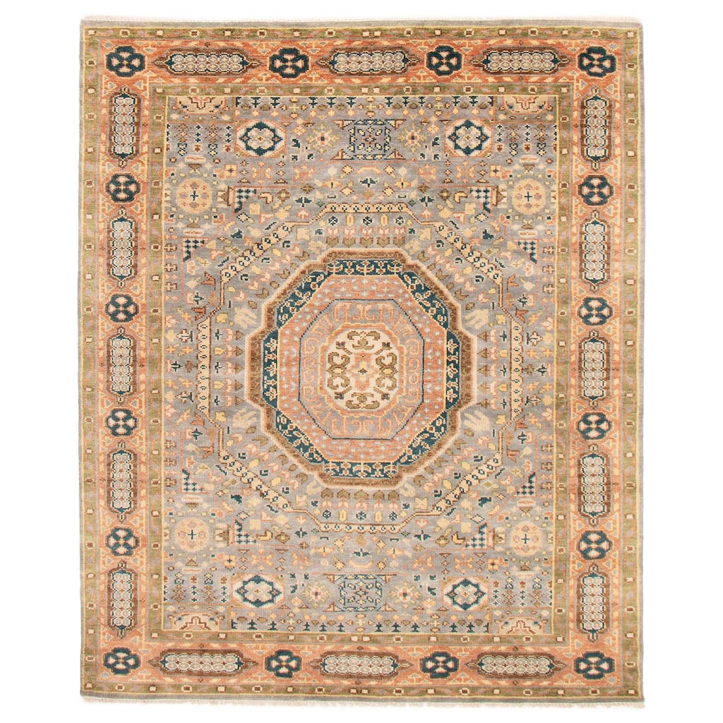 ECARPETGALLERY Hand-knotted Jules Serapi Grey Wool Rug - 7'11 x 10'1