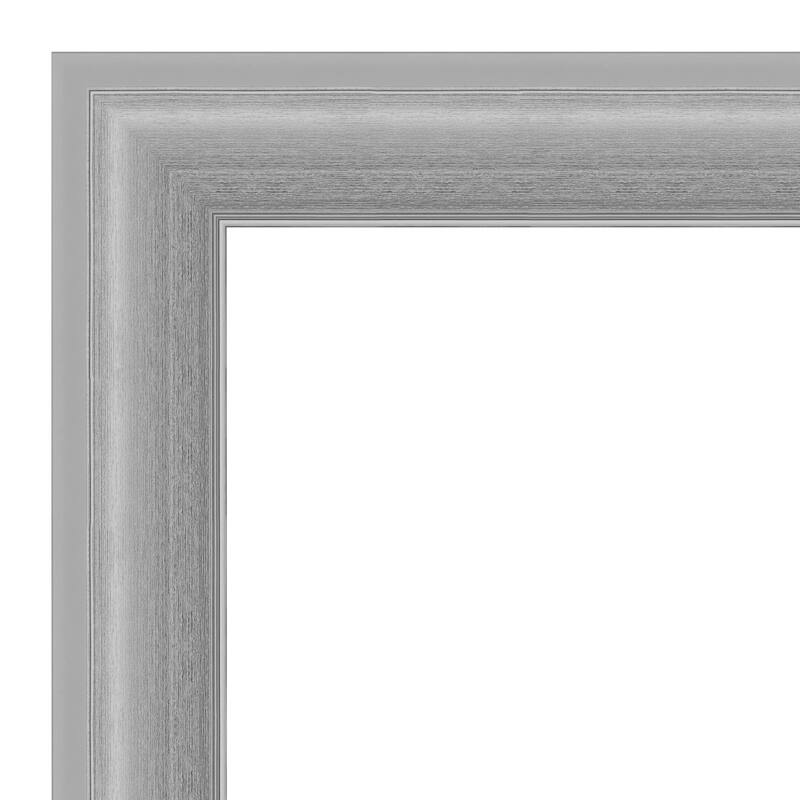 Peak Polished Nickel Narrow Framed Natural Corkboard Bulletin Board
