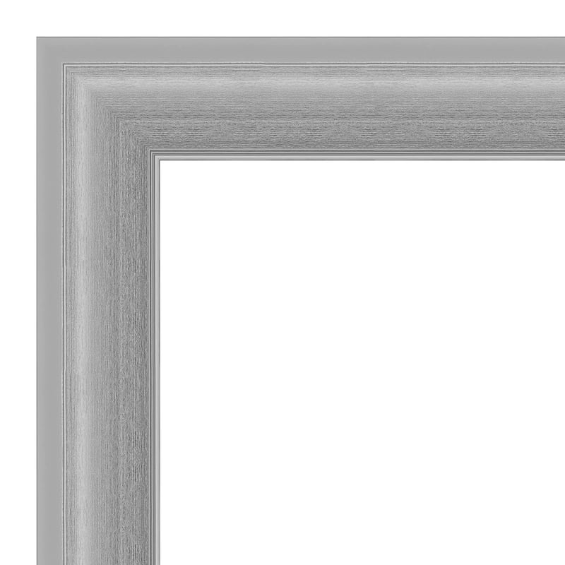 Peak Polished Nickel Narrow Framed White Corkboard Bulletin Board