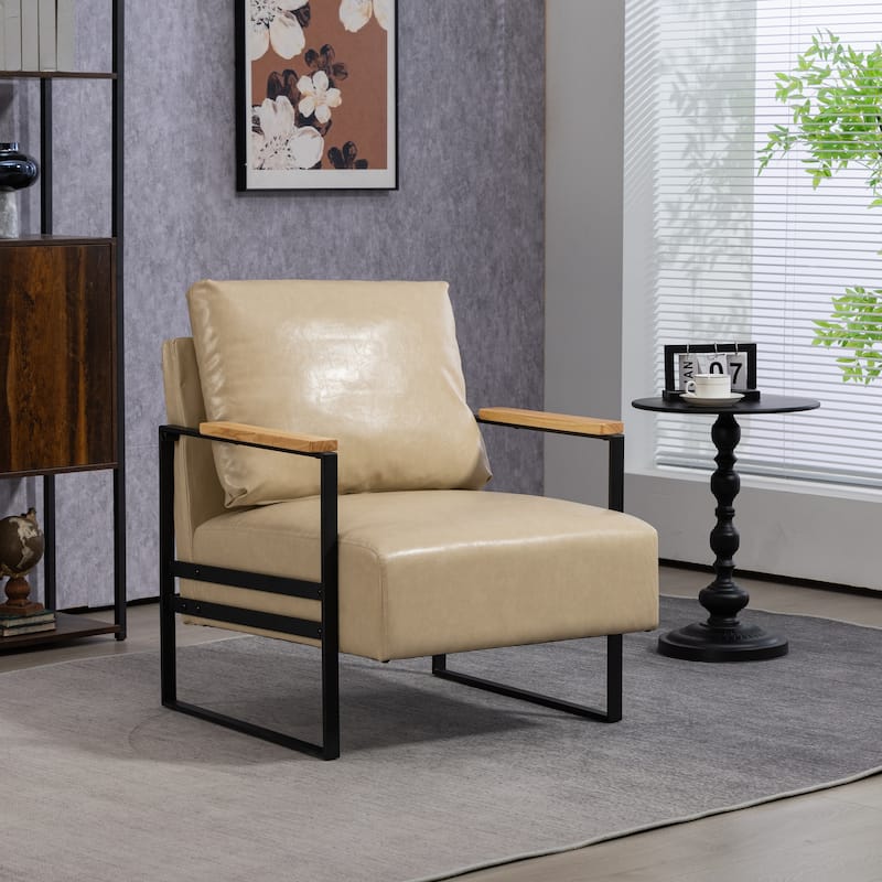 PU Metal Arm Chair