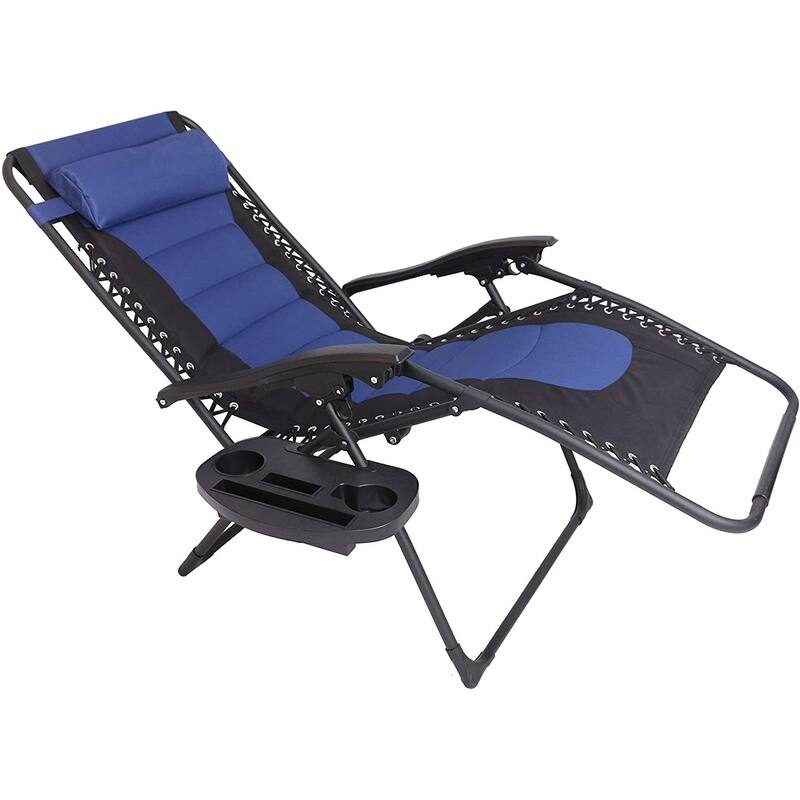 Outdoor Pool Patio Beach Yard Garden Oversized Padded Zero Gravity Chair