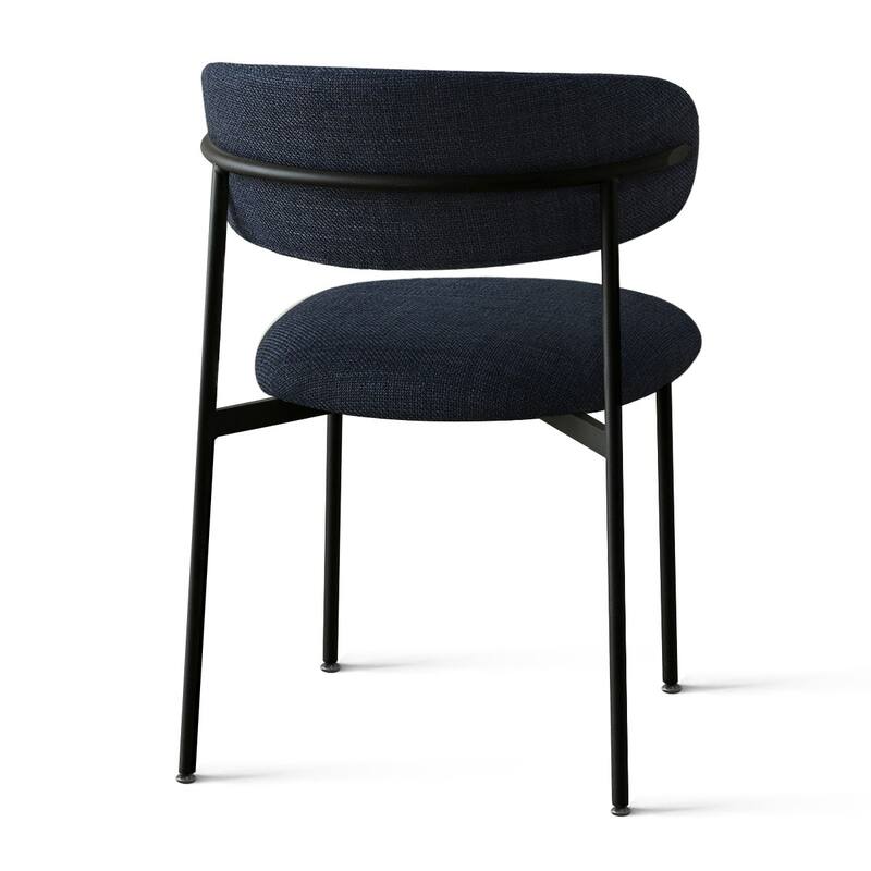 Upholstered Dining Chair With Metal Legs (Set of 2)