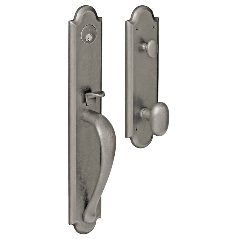 Baldwin Boulder Full Escutcheon Single Cylinder Handleset with Oval