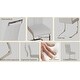 preview thumbnail 10 of 40, Modern Dining Chairs, PU Faux Leather High Back Upholstered Side Chair with C-shaped Tube Plating Metal Legs(Set of 4)