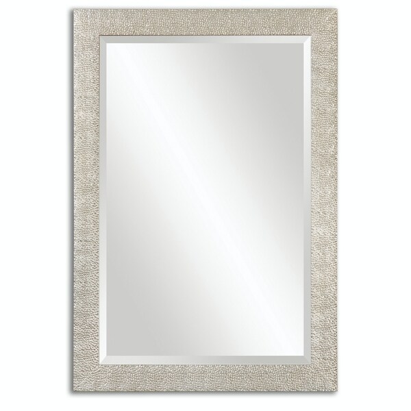 Shop 41 Felix Beveled Rectangular Wall Mirror With Textured