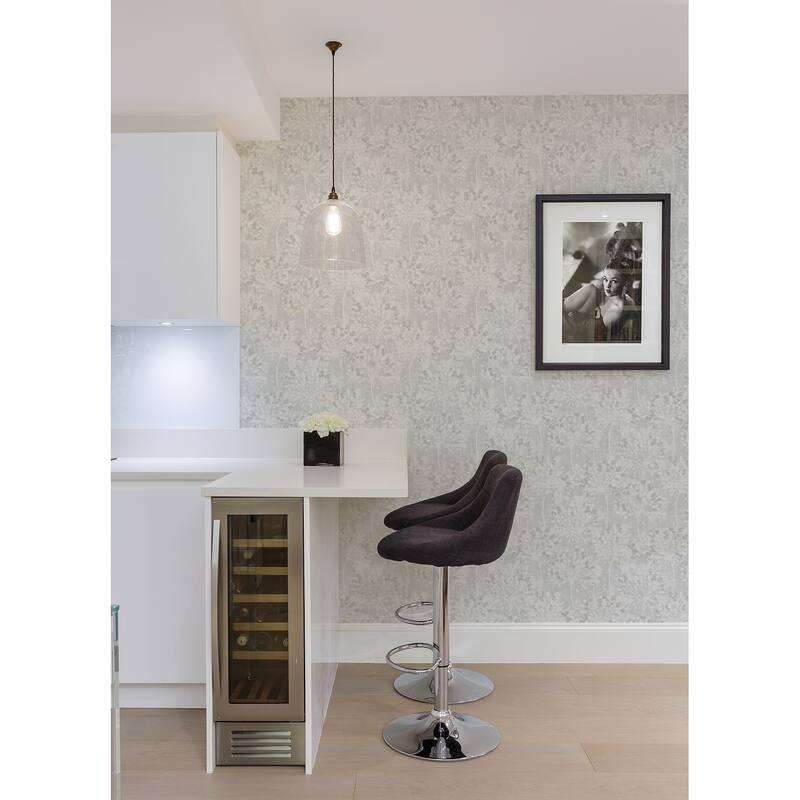 Advantage Dori Light Grey Painterly Floral Wallpaper