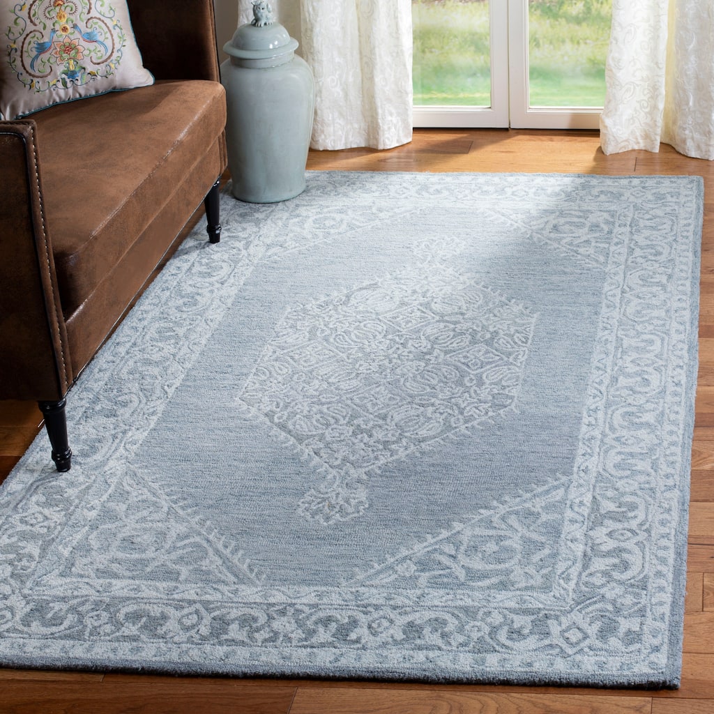 SAFAVIEH Handmade Micro-Loop Naziha Wool Rug